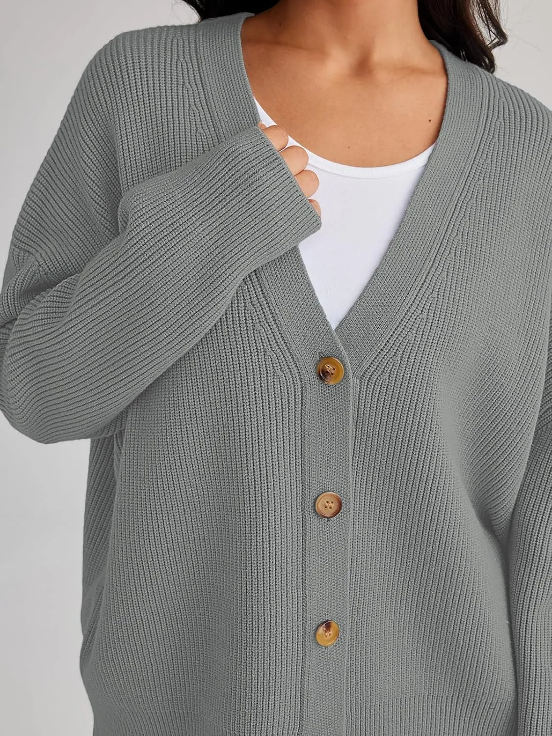 LILLUSORY Cardigan Sweaters for Women 2025 Summer Fashion Oversized Lightweight Sweater Knit Work Jacket Outfits Clothes