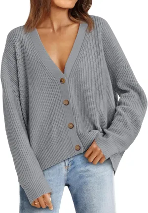 LILLUSORY Cardigan Sweaters for Women 2025 Summer Fashion Oversized Lightweight Sweater Knit Work Jacket Outfits Clothes