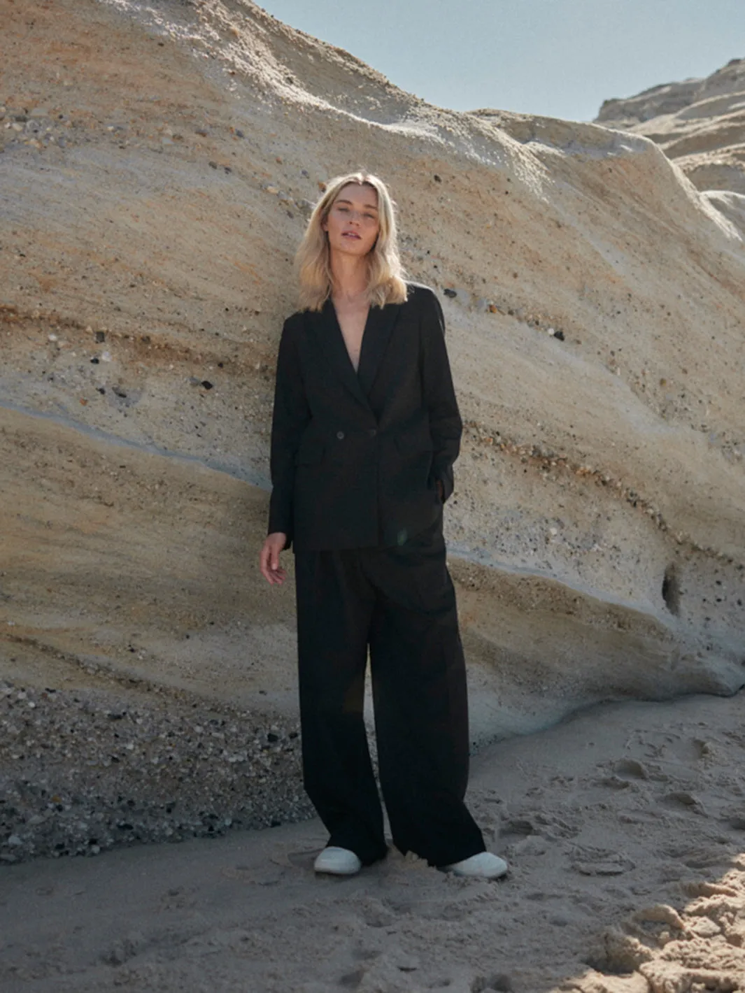 Marlene Wool Trousers Black