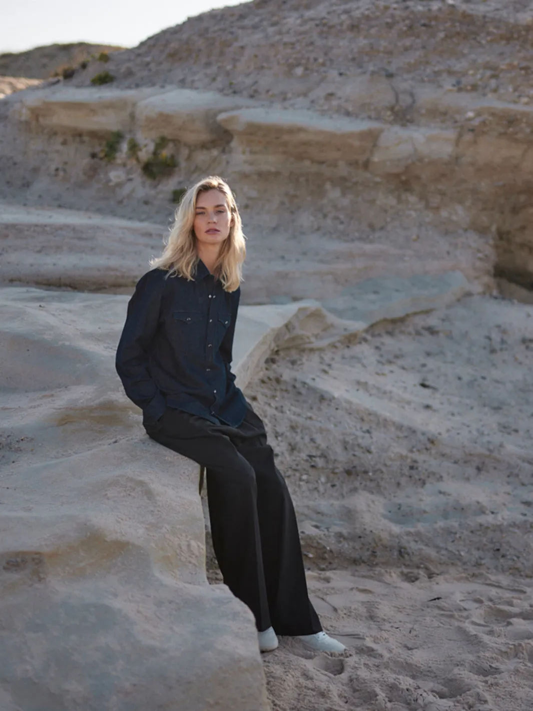 Marlene Wool Trousers Black