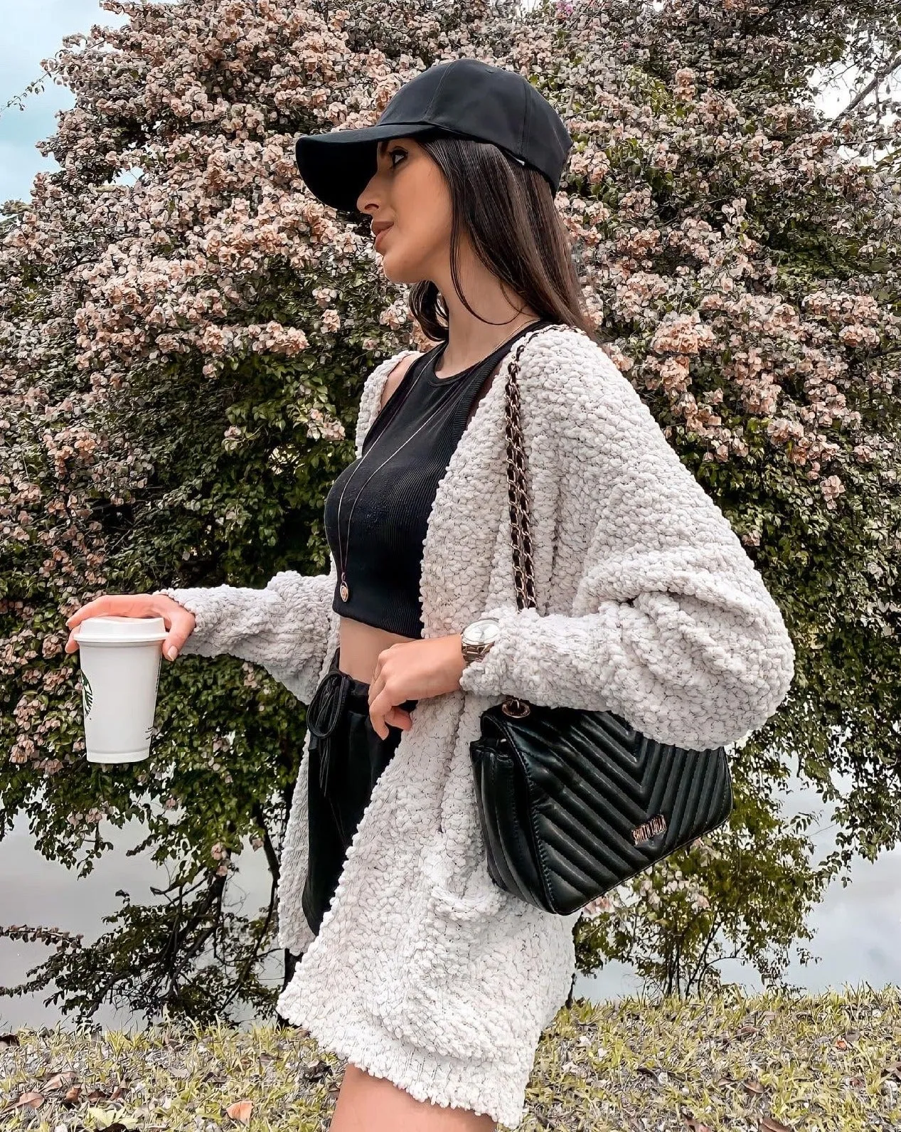 MEROKEETY Popcorn Batwing Sleeve Oversized Cardigan