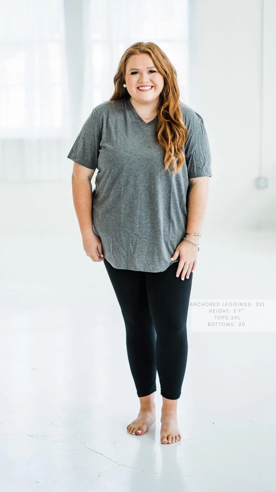 NEW Anchored Arrows Fleece Lined Full Length Leggings in Black w/pockets