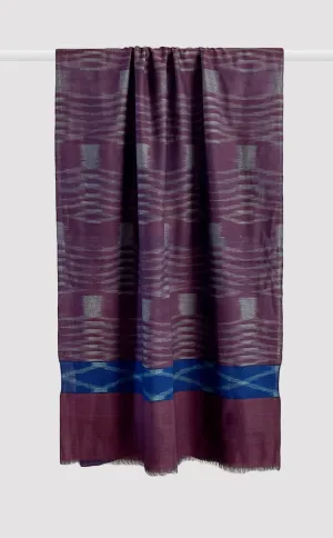 Pashmina Amaranth Ikat Stole