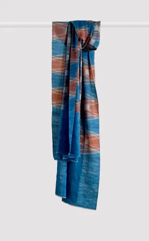 Pashmina Cerulean Ikat Stole