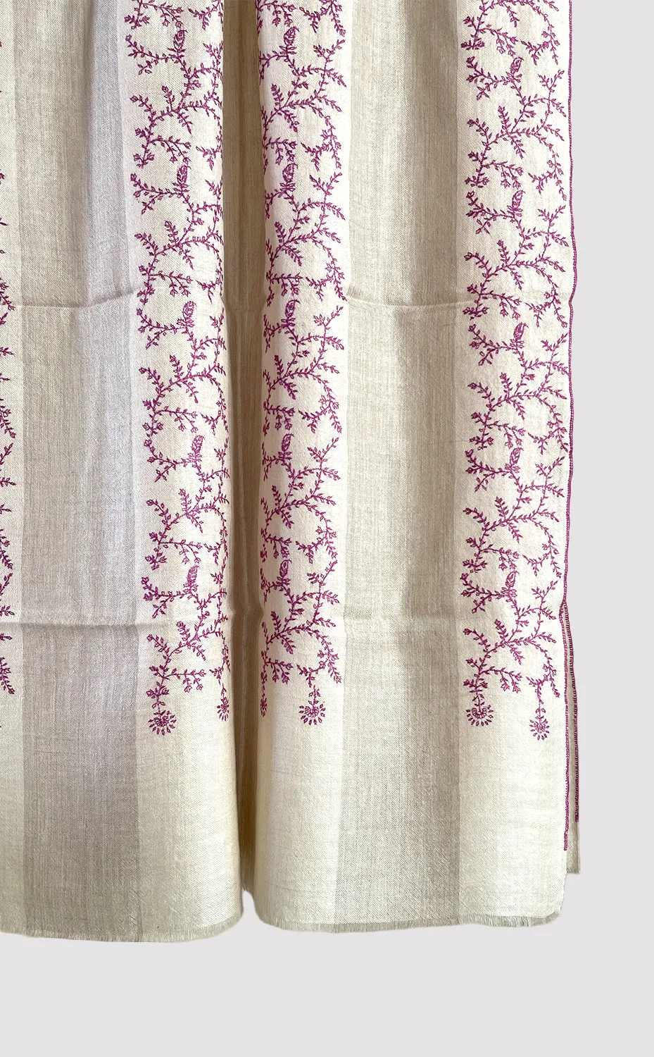 Pashmina Hand-Embroidered Fauna Stole