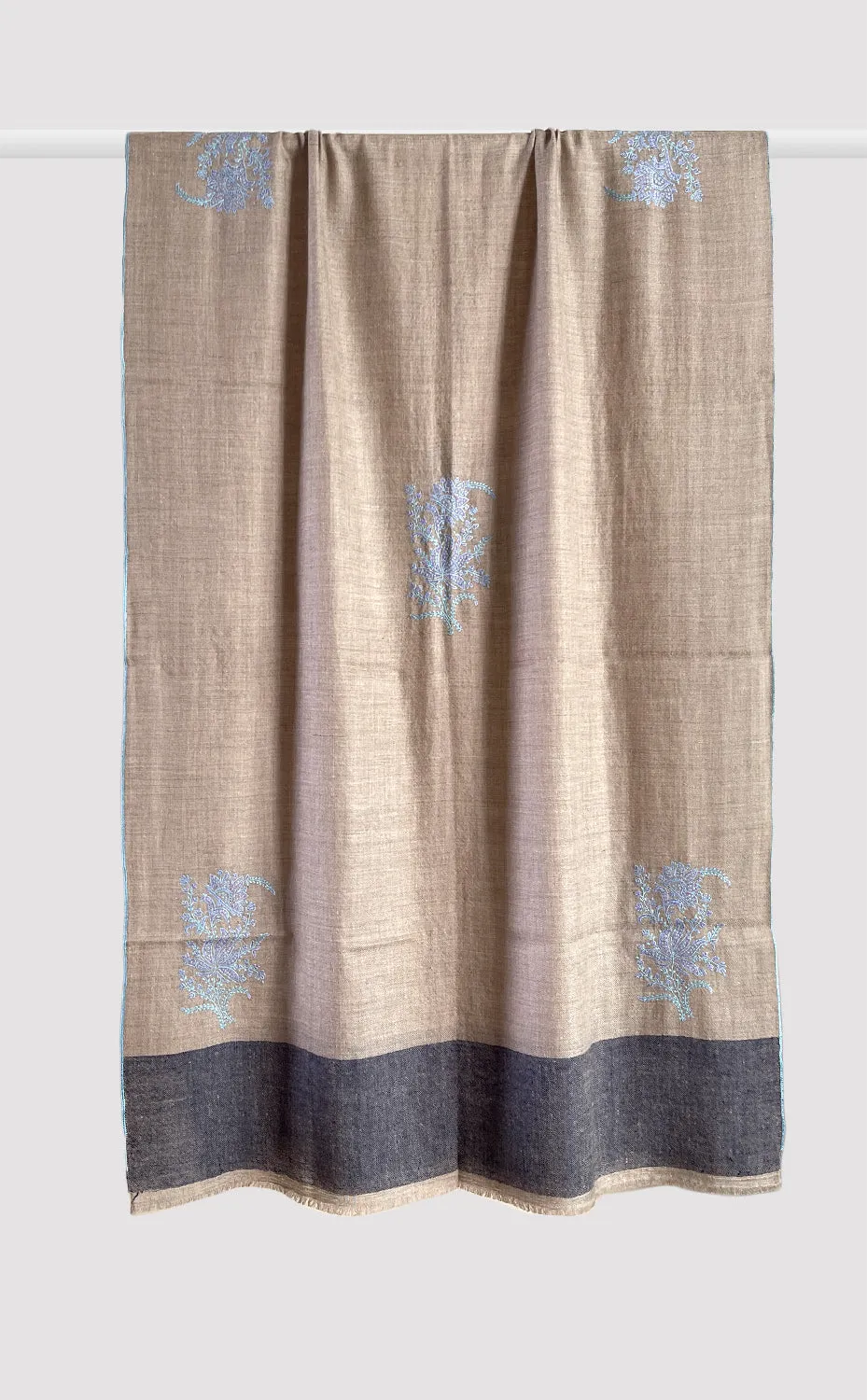 Pashmina Hand-Embroidered Motif Stole