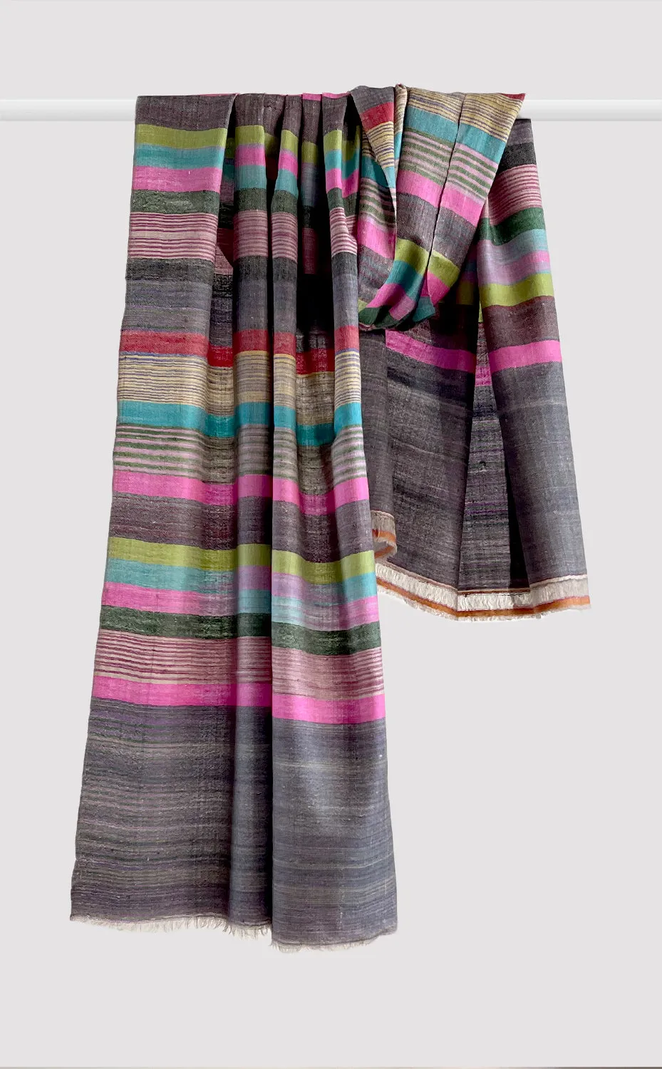 Pashmina Happy Hues Multicolor Stripes Stole