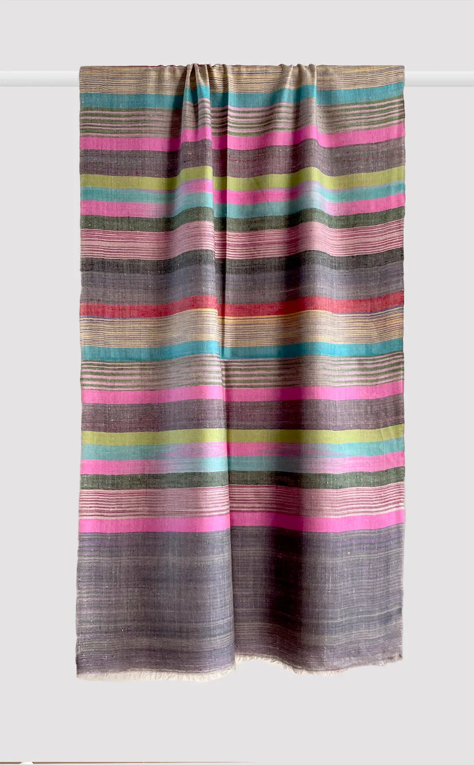 Pashmina Happy Hues Multicolor Stripes Stole