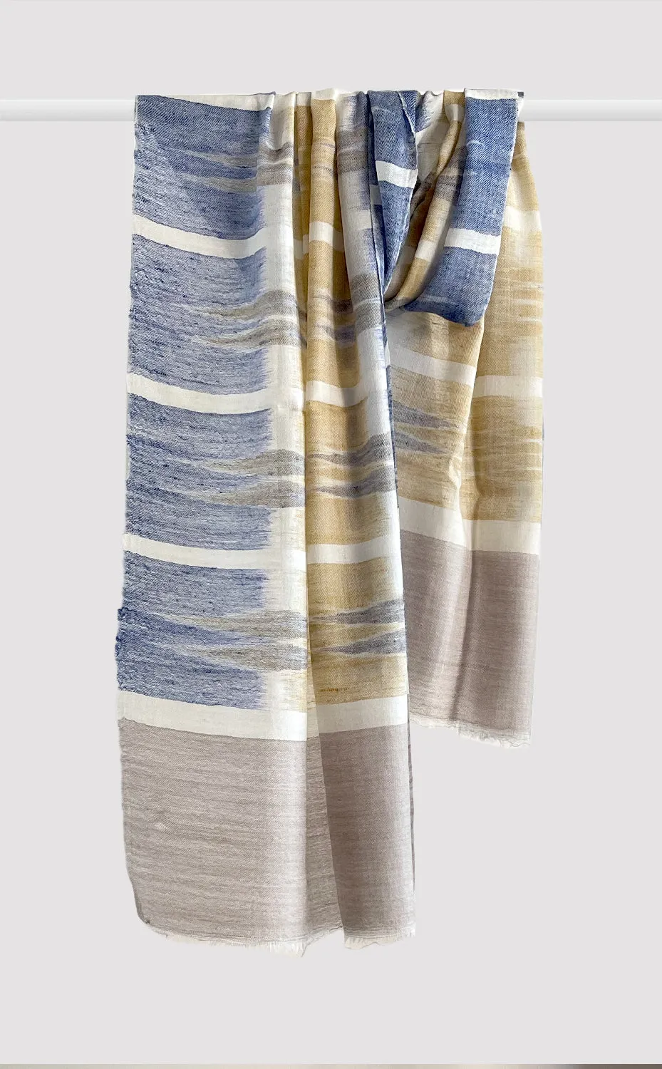 Pashmina Morning Sky Ikat Stole