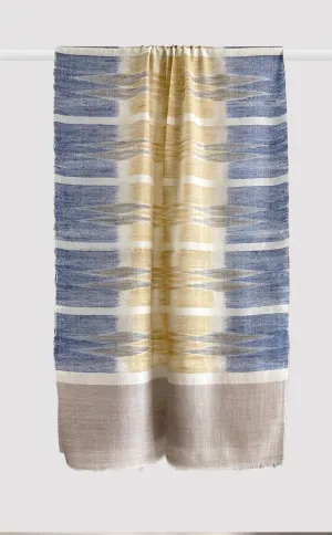 Pashmina Morning Sky Ikat Stole