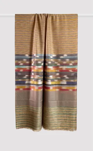 Pashmina Mustard Stripes Stole