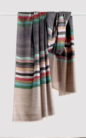 Pashmina Muted Melody Stripes Stole