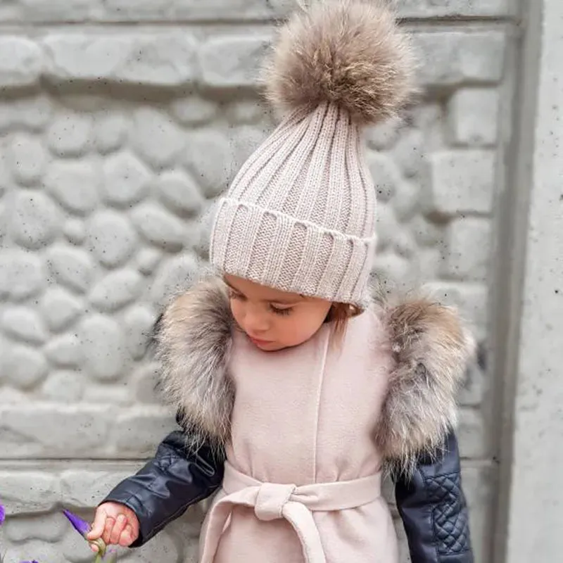 Pom-Pom Pals' Knit Beanies