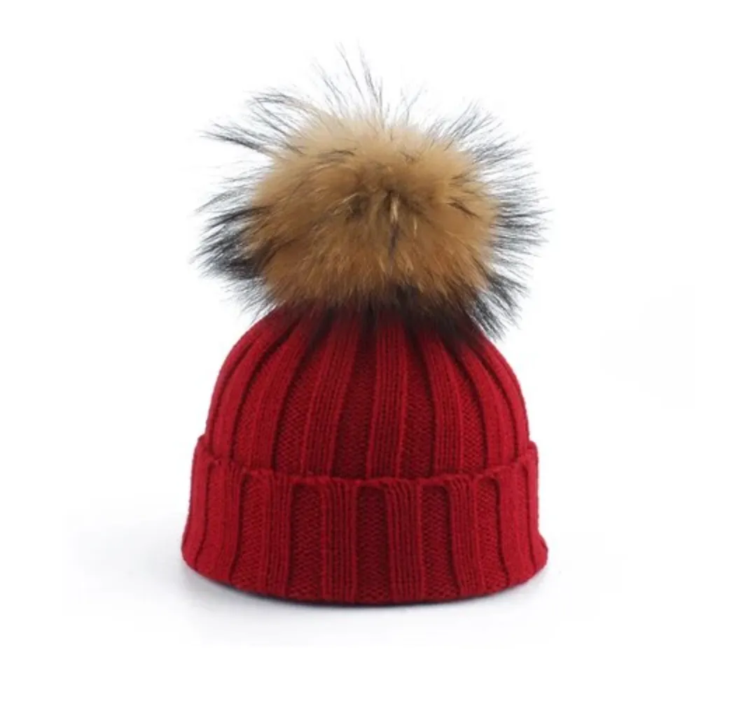 Pom-Pom Pals' Knit Beanies