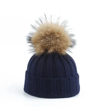 Pom-Pom Pals' Knit Beanies