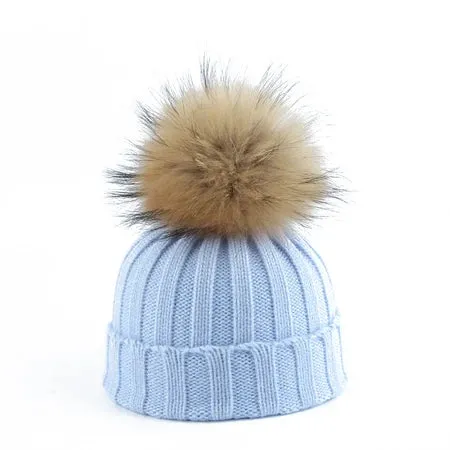 Pom-Pom Pals' Knit Beanies