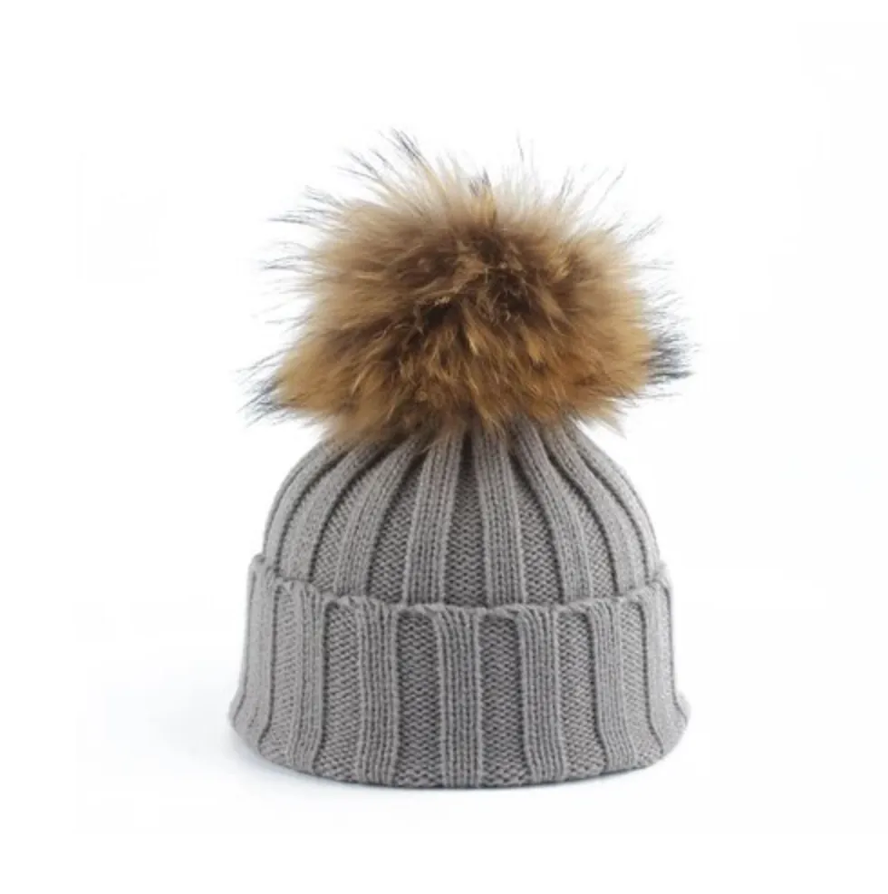 Pom-Pom Pals' Knit Beanies