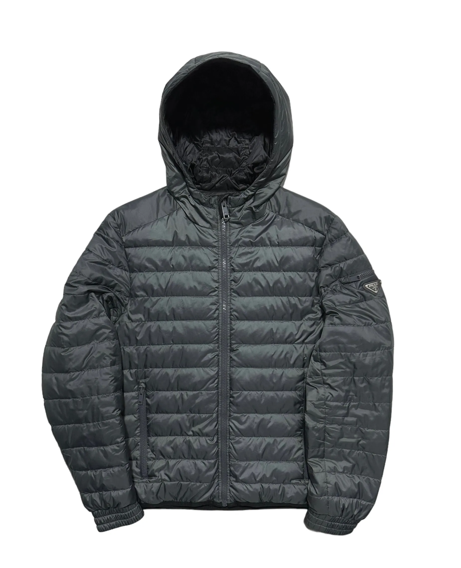 Prada Grey Down Puffer Jacket