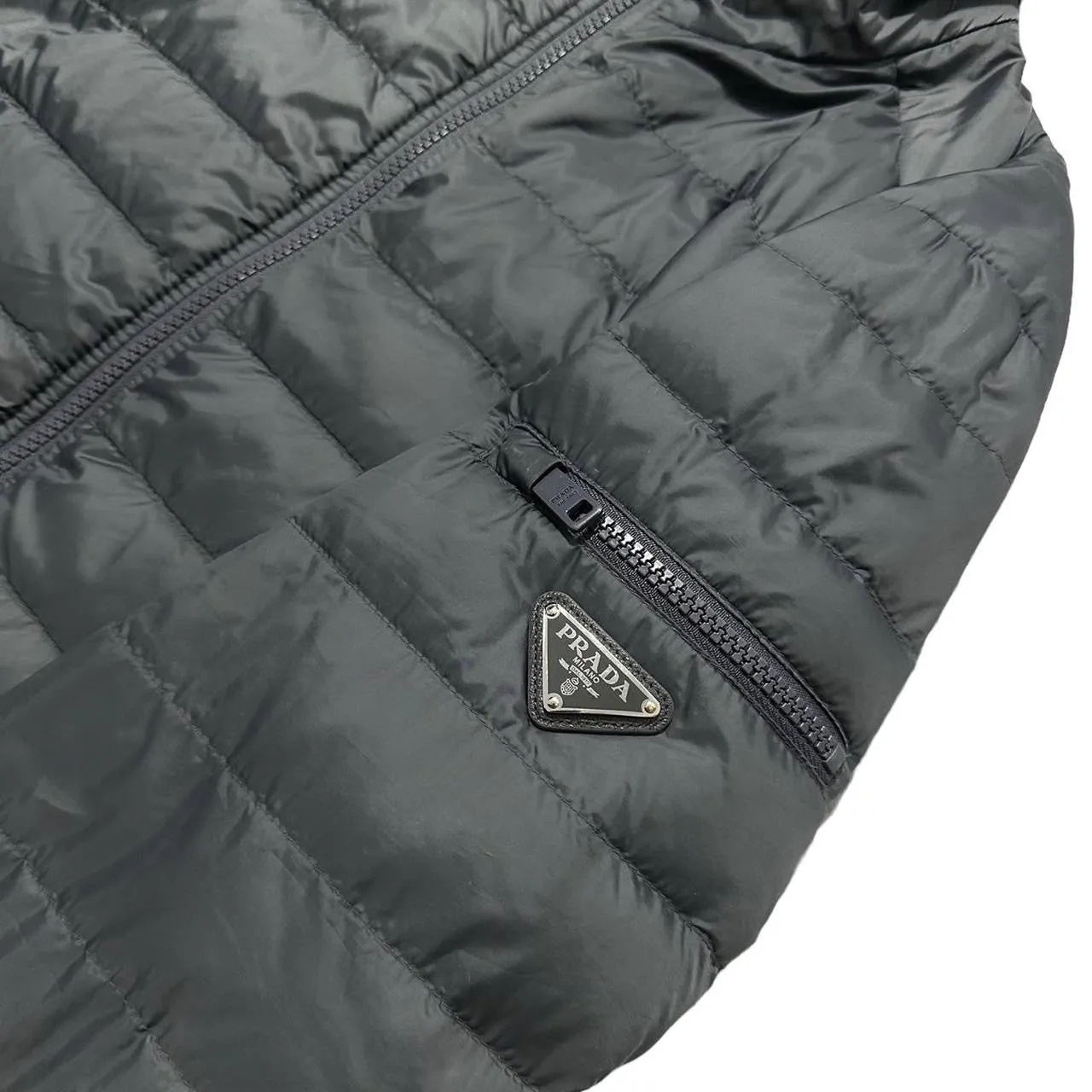 Prada Grey Down Puffer Jacket