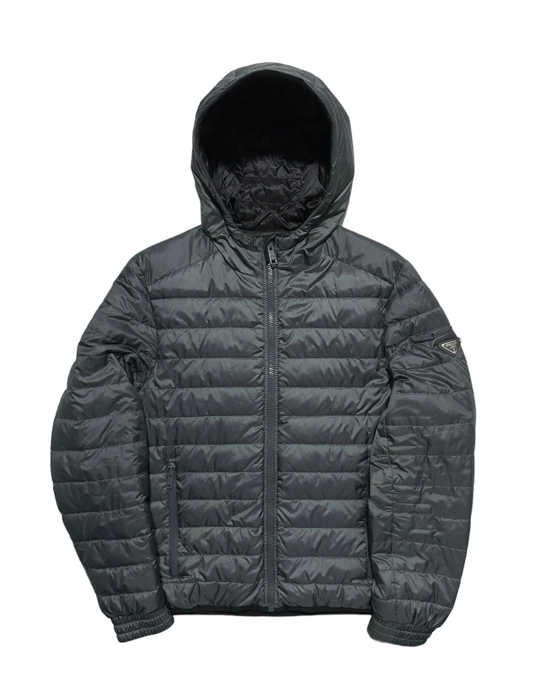 Prada Grey Down Puffer Jacket