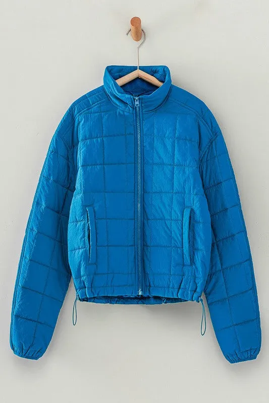 Quilted Cropped Puffer Jacket