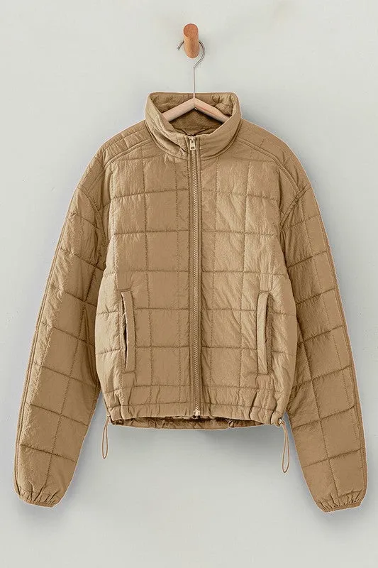 Quilted Cropped Puffer Jacket