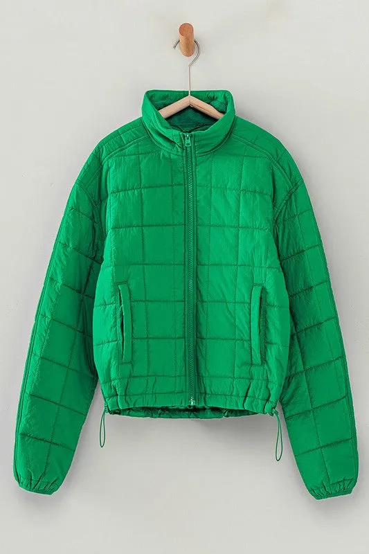 Quilted Cropped Puffer Jacket