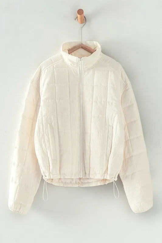 Quilted Cropped Puffer Jacket