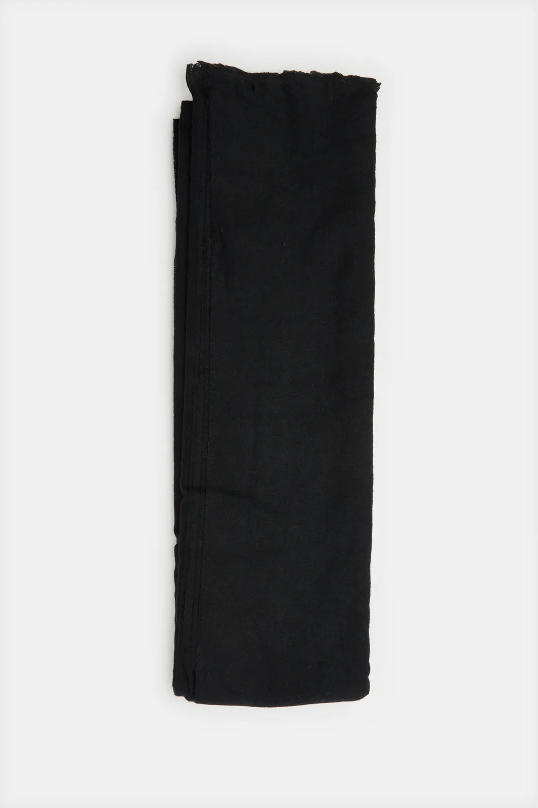 Women Black Embellished Knitted Scarf