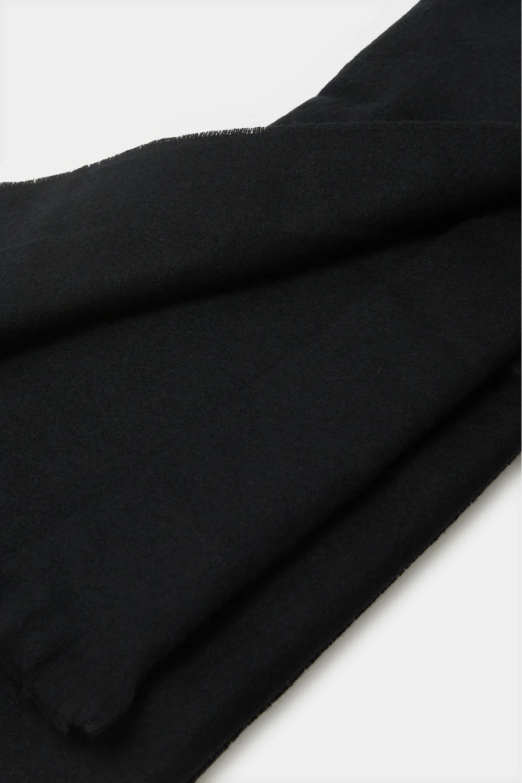 Women Black Embellished Knitted Scarf