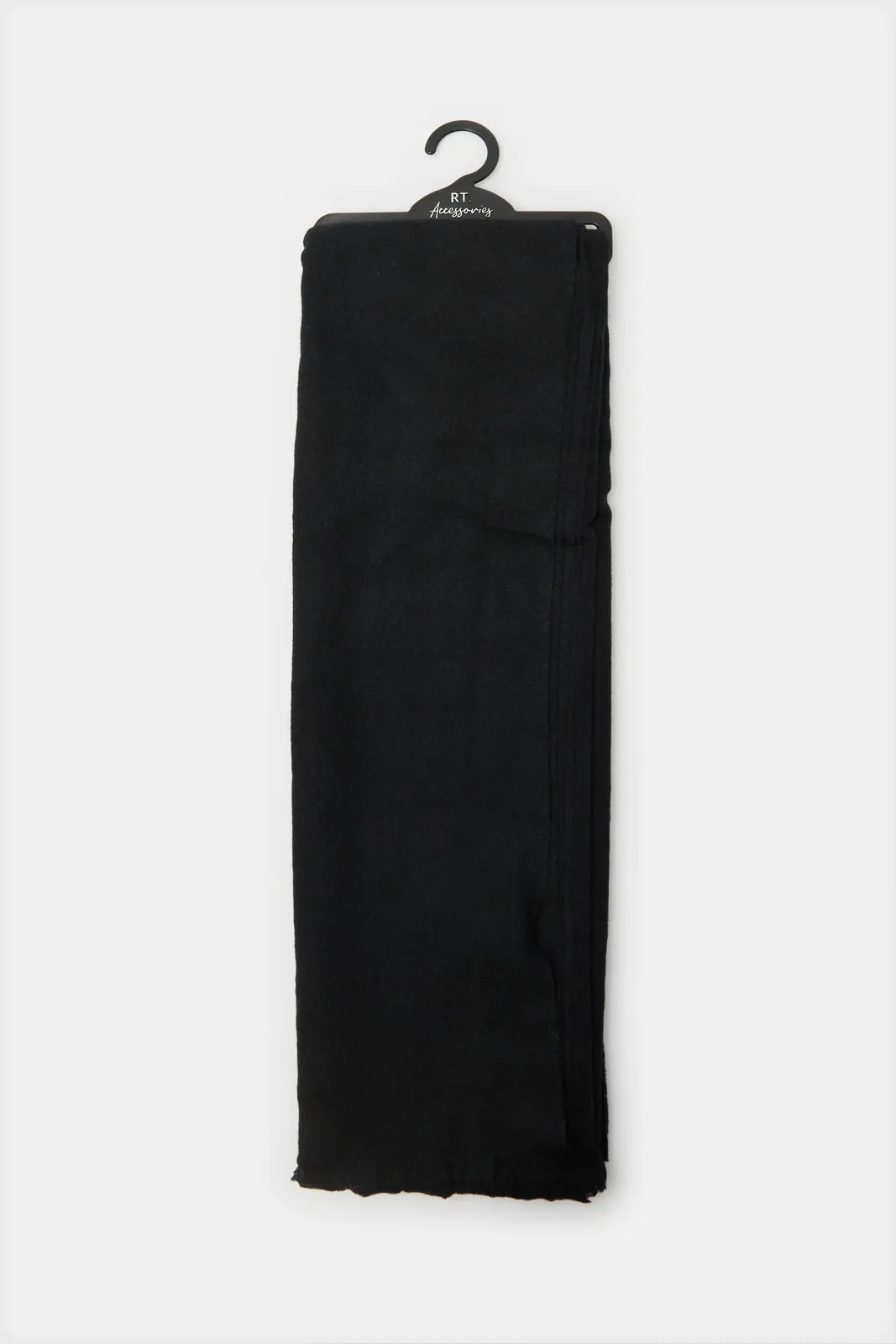 Women Black Embellished Knitted Scarf