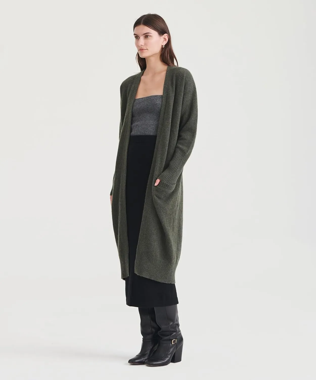 Women's Luxe Cashmere Duster Cardigan