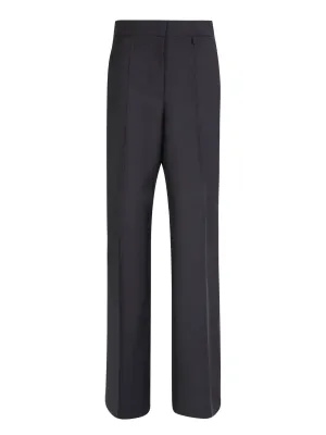 Wool blend trousers