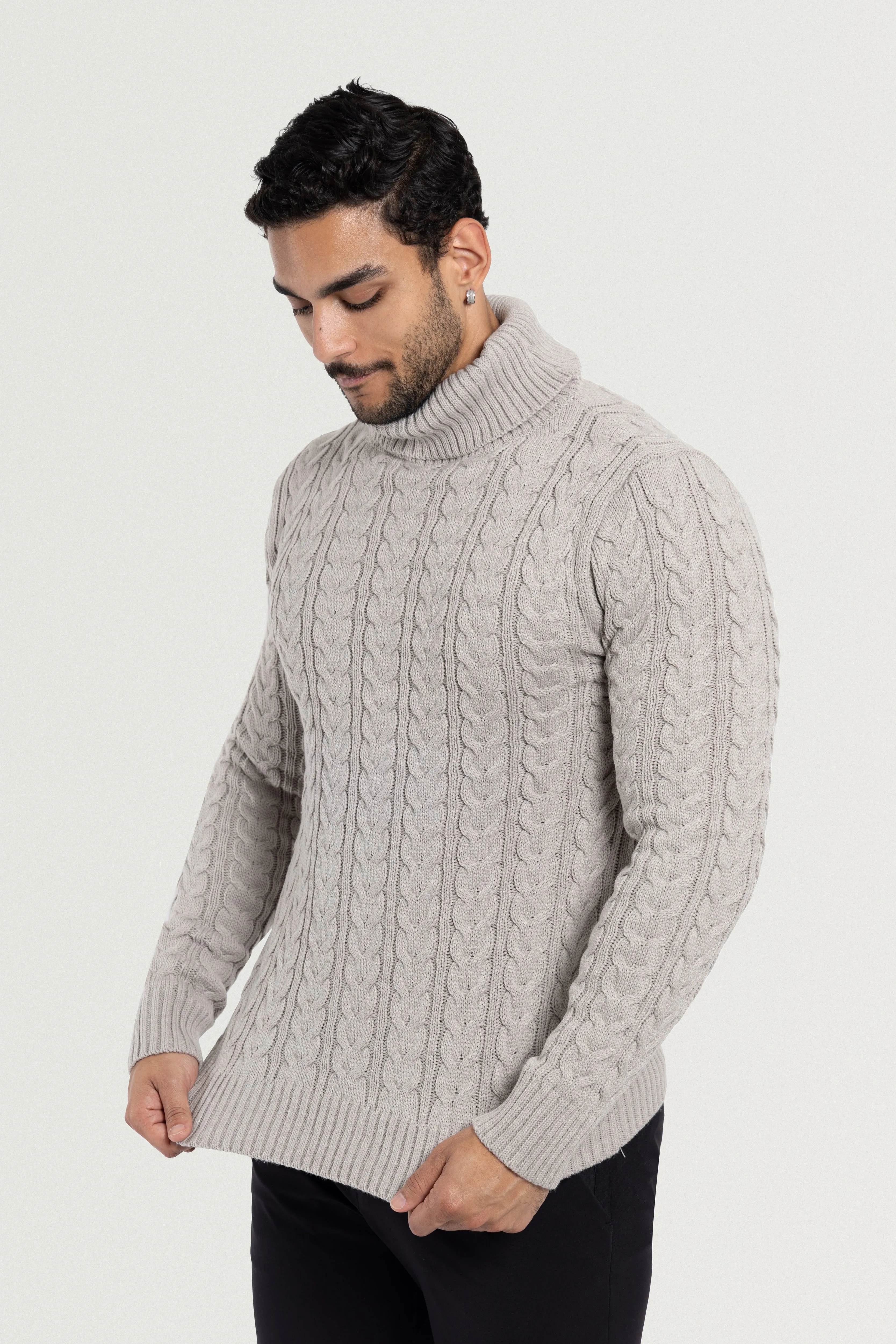 X RAY Men's Soft Slim Fit Turtleneck Pullover Sweaters