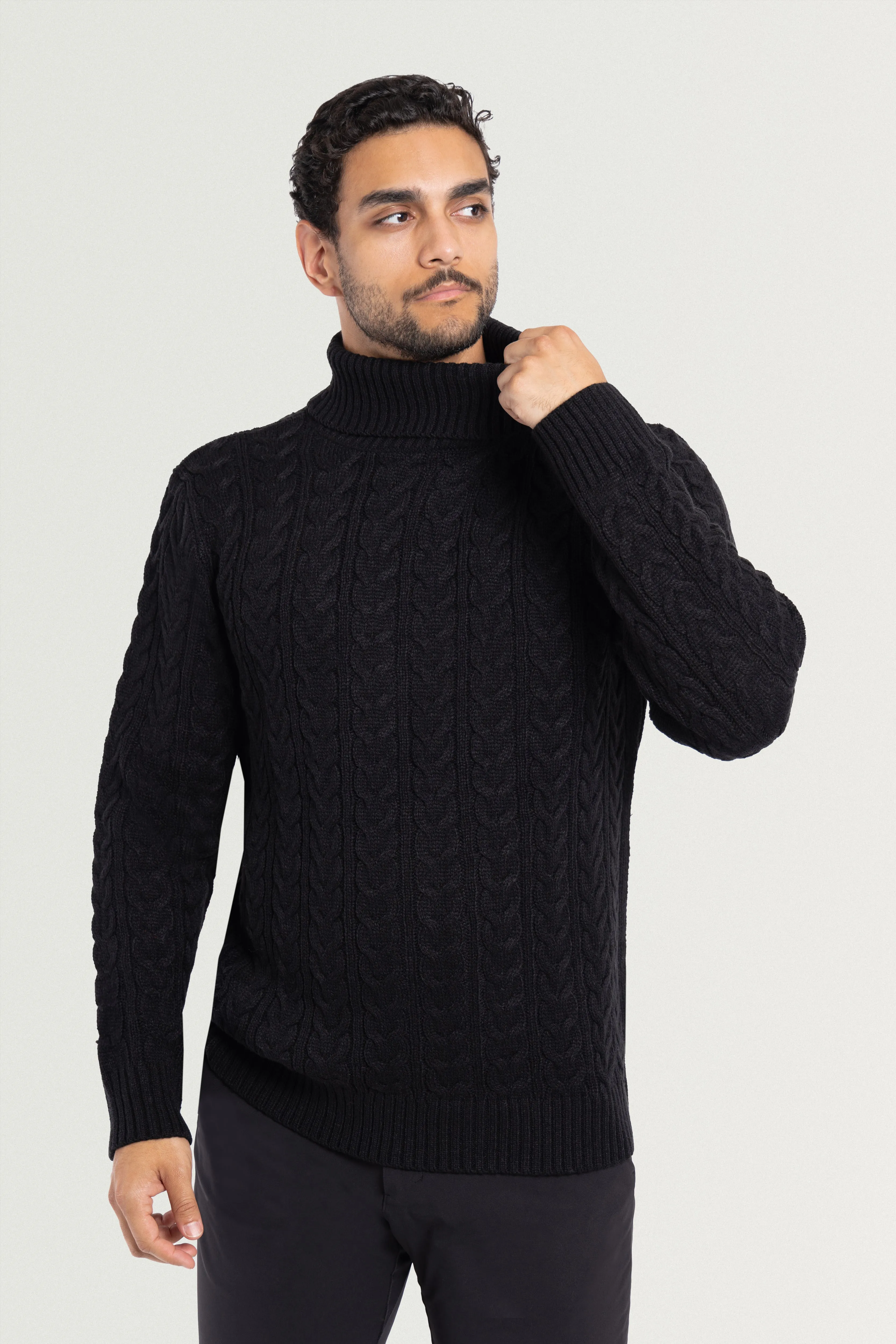 X RAY Men's Soft Slim Fit Turtleneck Pullover Sweaters