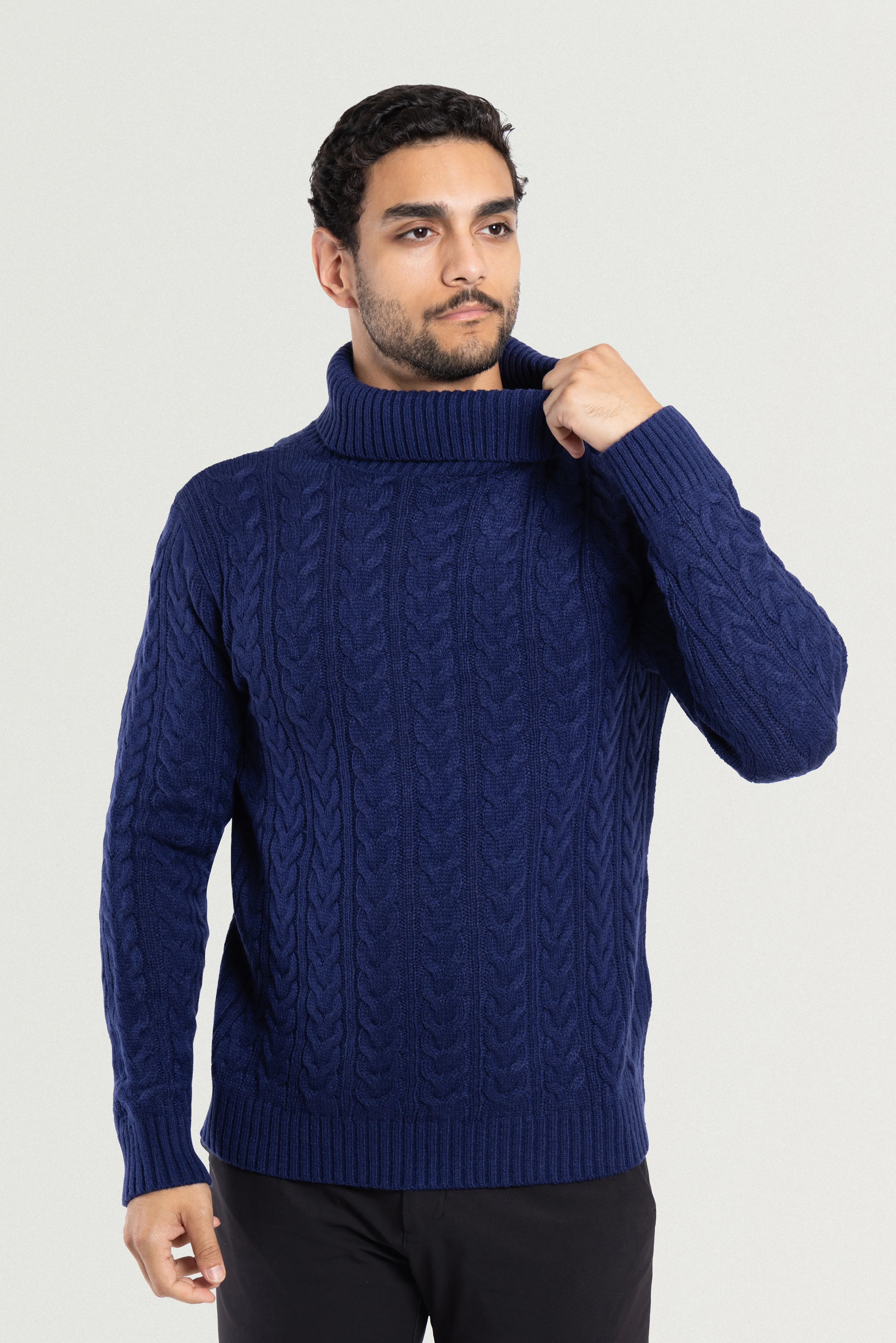 X RAY Men's Soft Slim Fit Turtleneck Pullover Sweaters