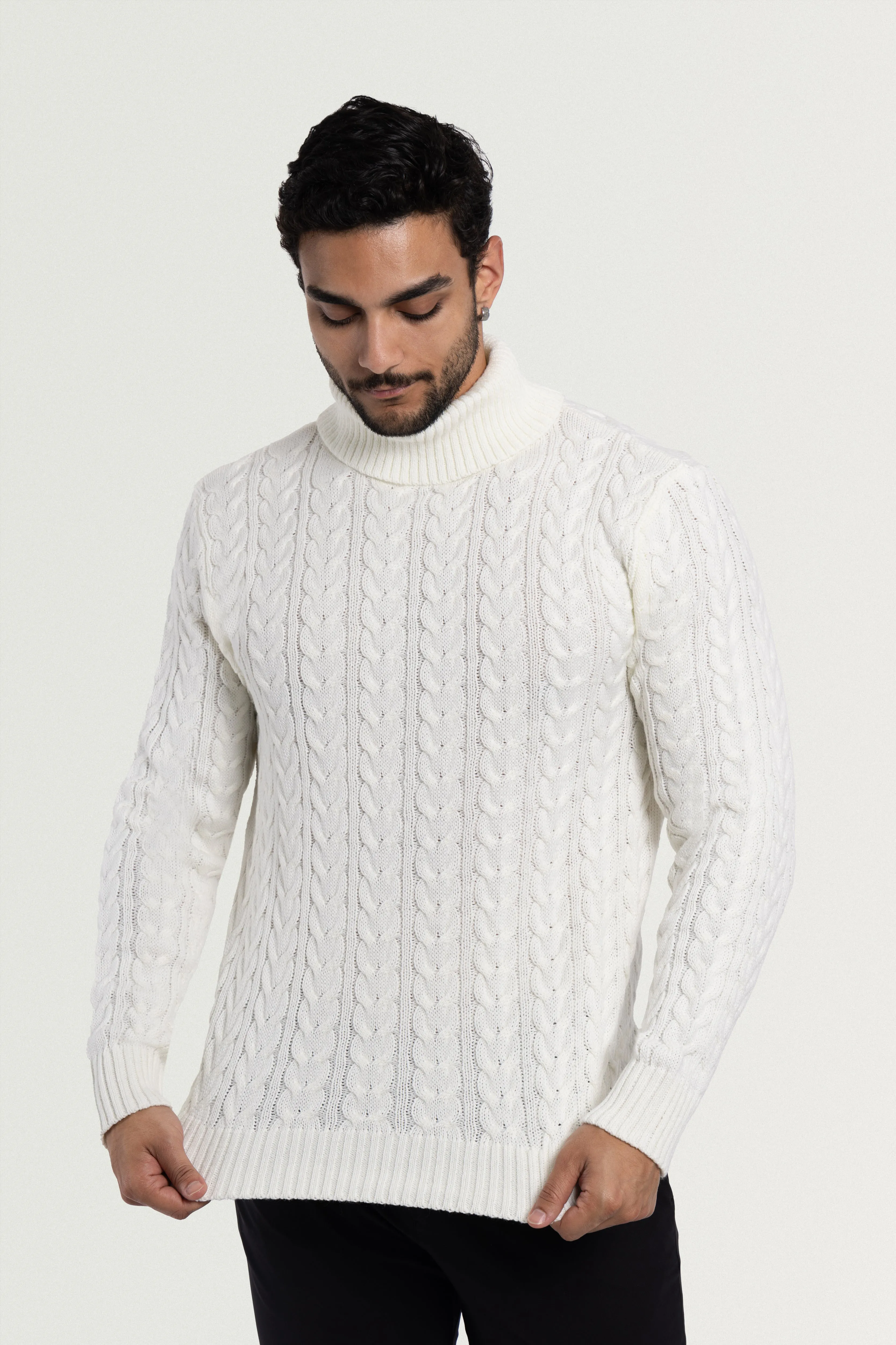 X RAY Men's Soft Slim Fit Turtleneck Pullover Sweaters