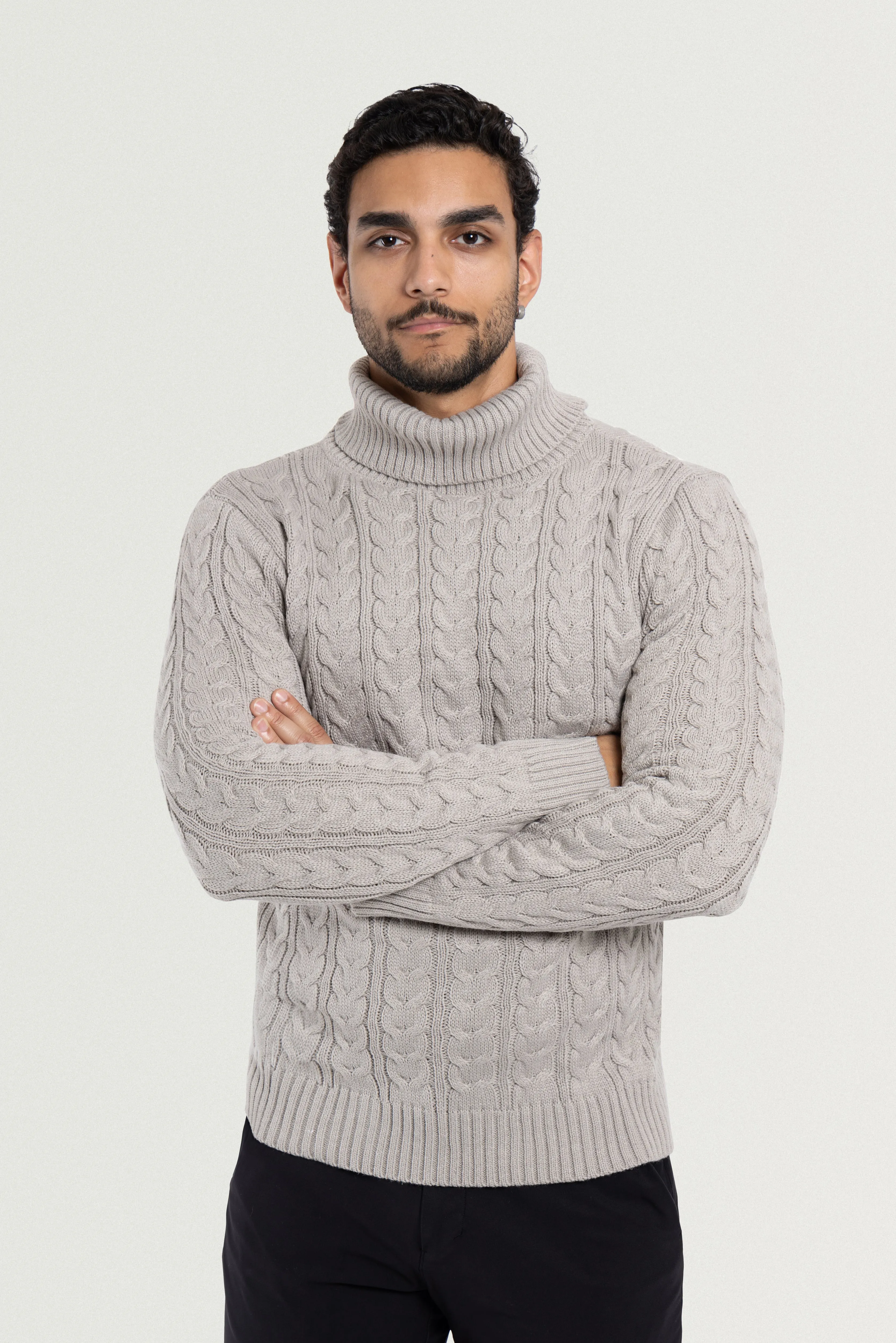 X RAY Men's Soft Slim Fit Turtleneck Pullover Sweaters