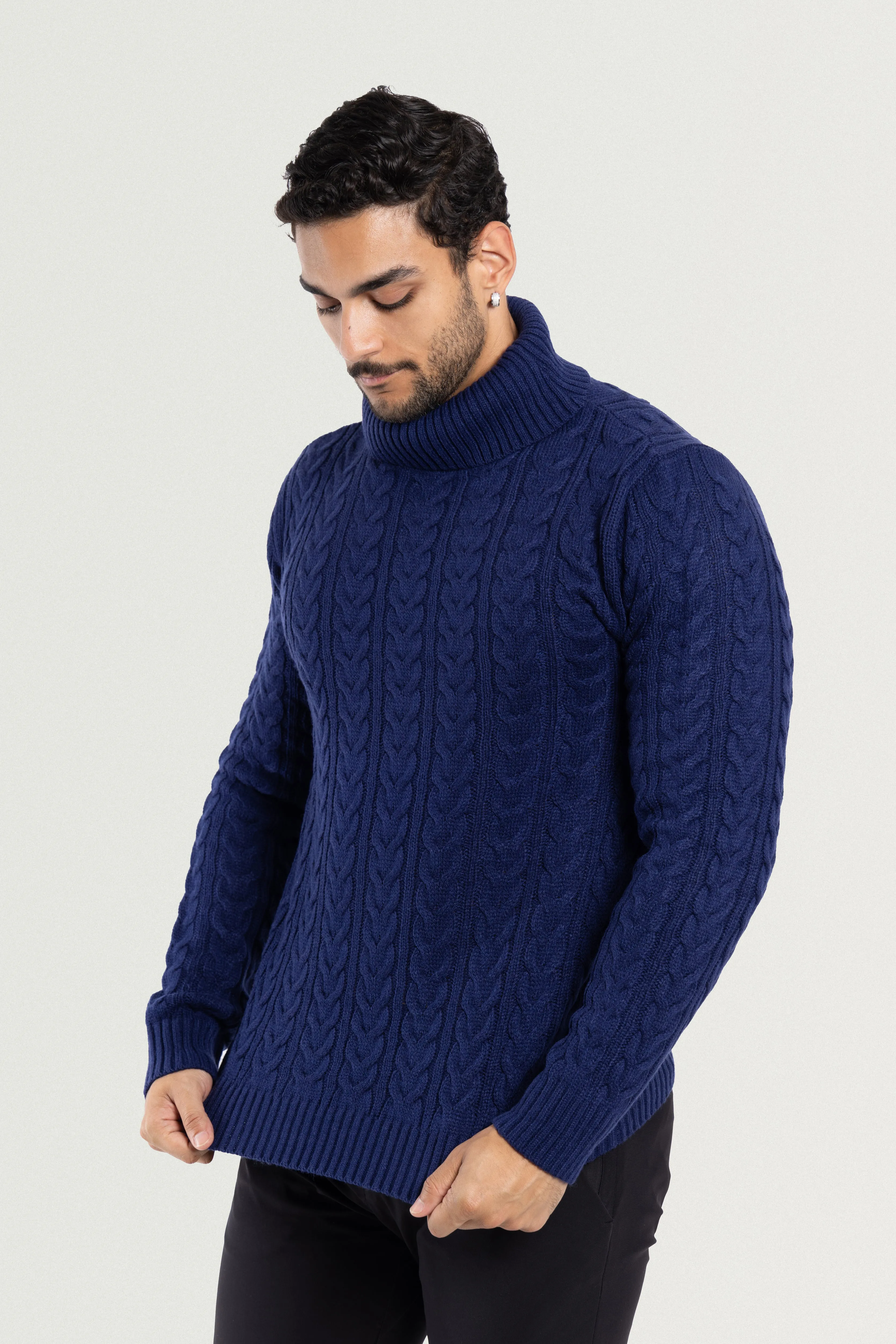 X RAY Men's Soft Slim Fit Turtleneck Pullover Sweaters