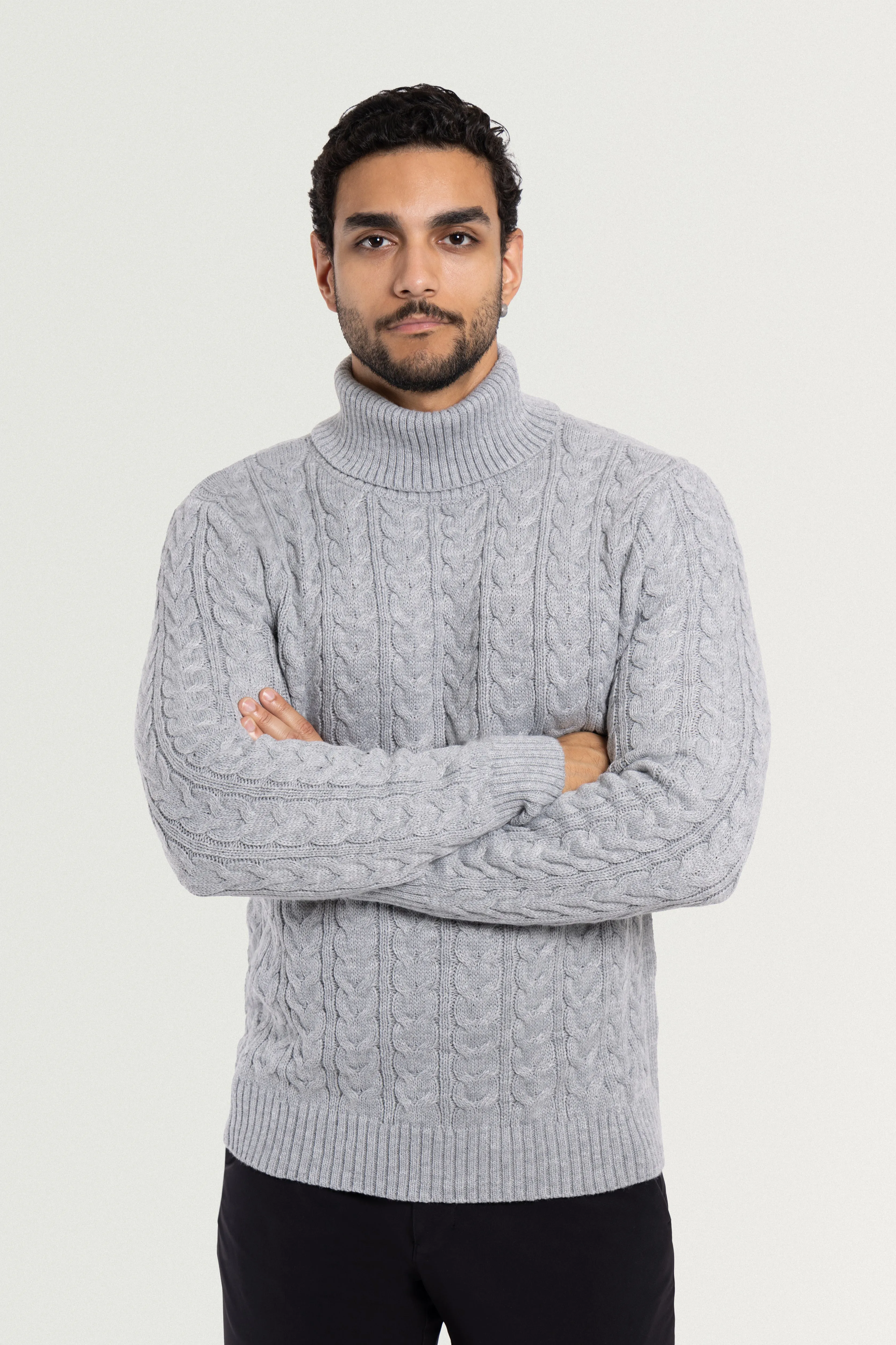 X RAY Men's Soft Slim Fit Turtleneck Pullover Sweaters