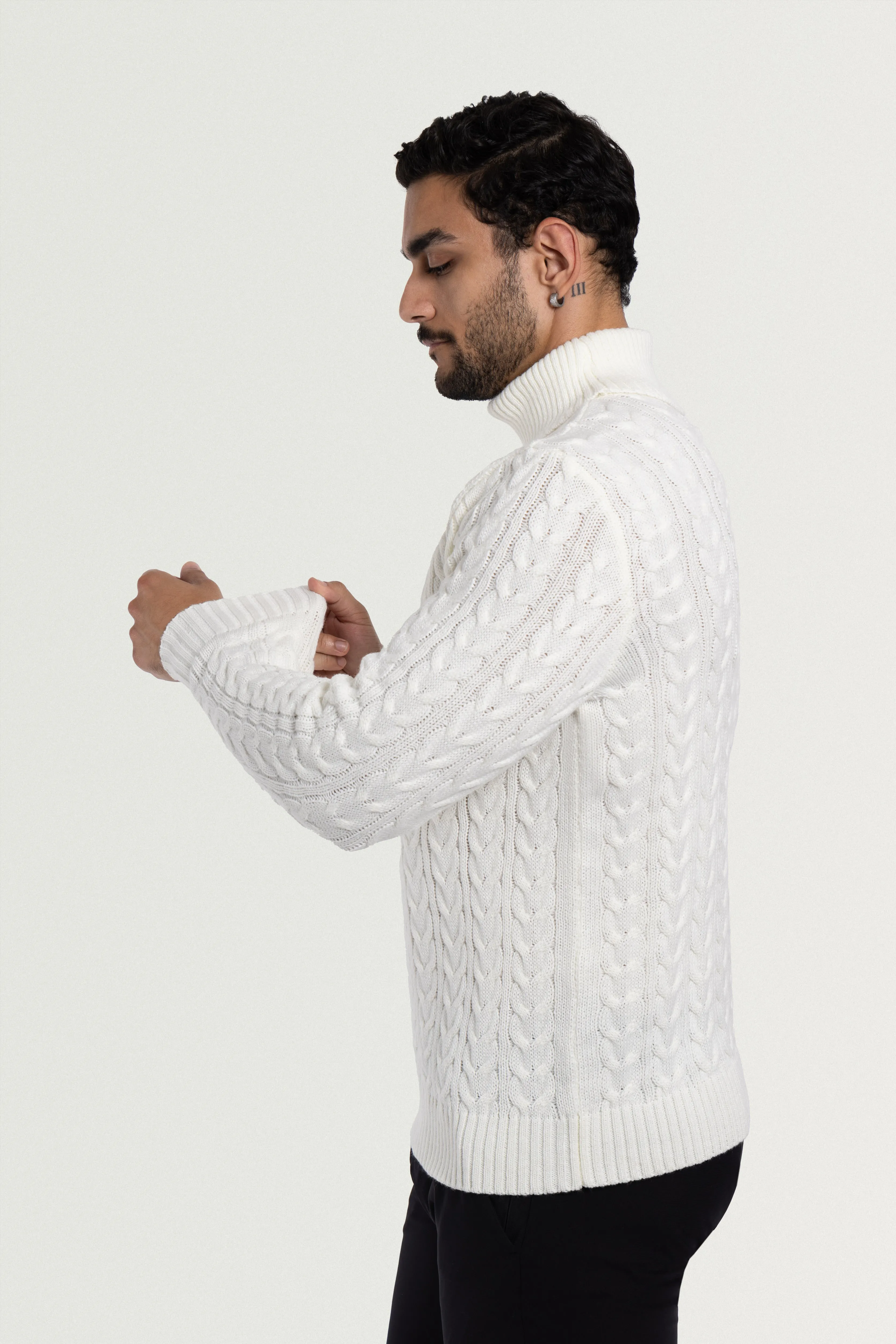 X RAY Men's Soft Slim Fit Turtleneck Pullover Sweaters