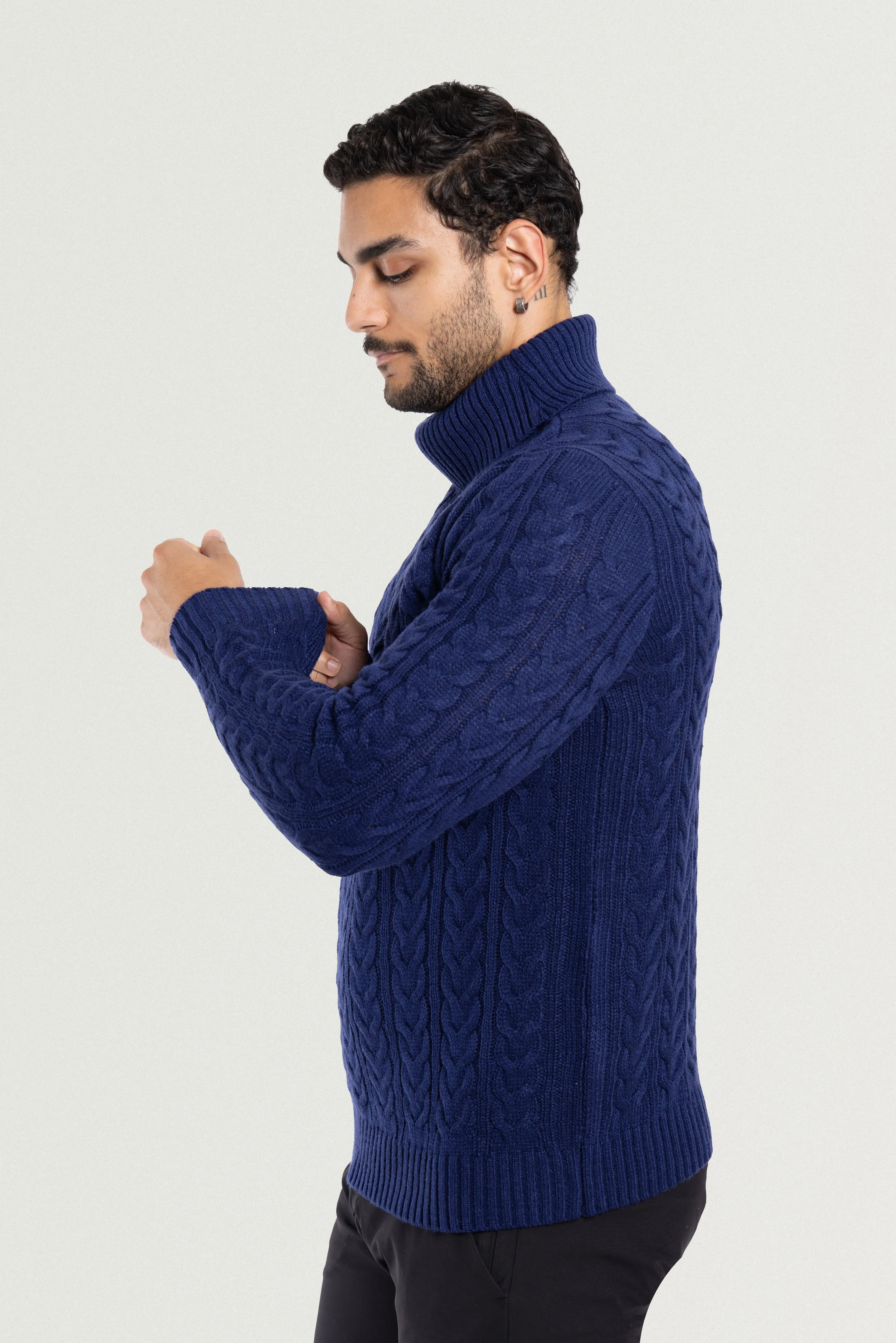 X RAY Men's Soft Slim Fit Turtleneck Pullover Sweaters