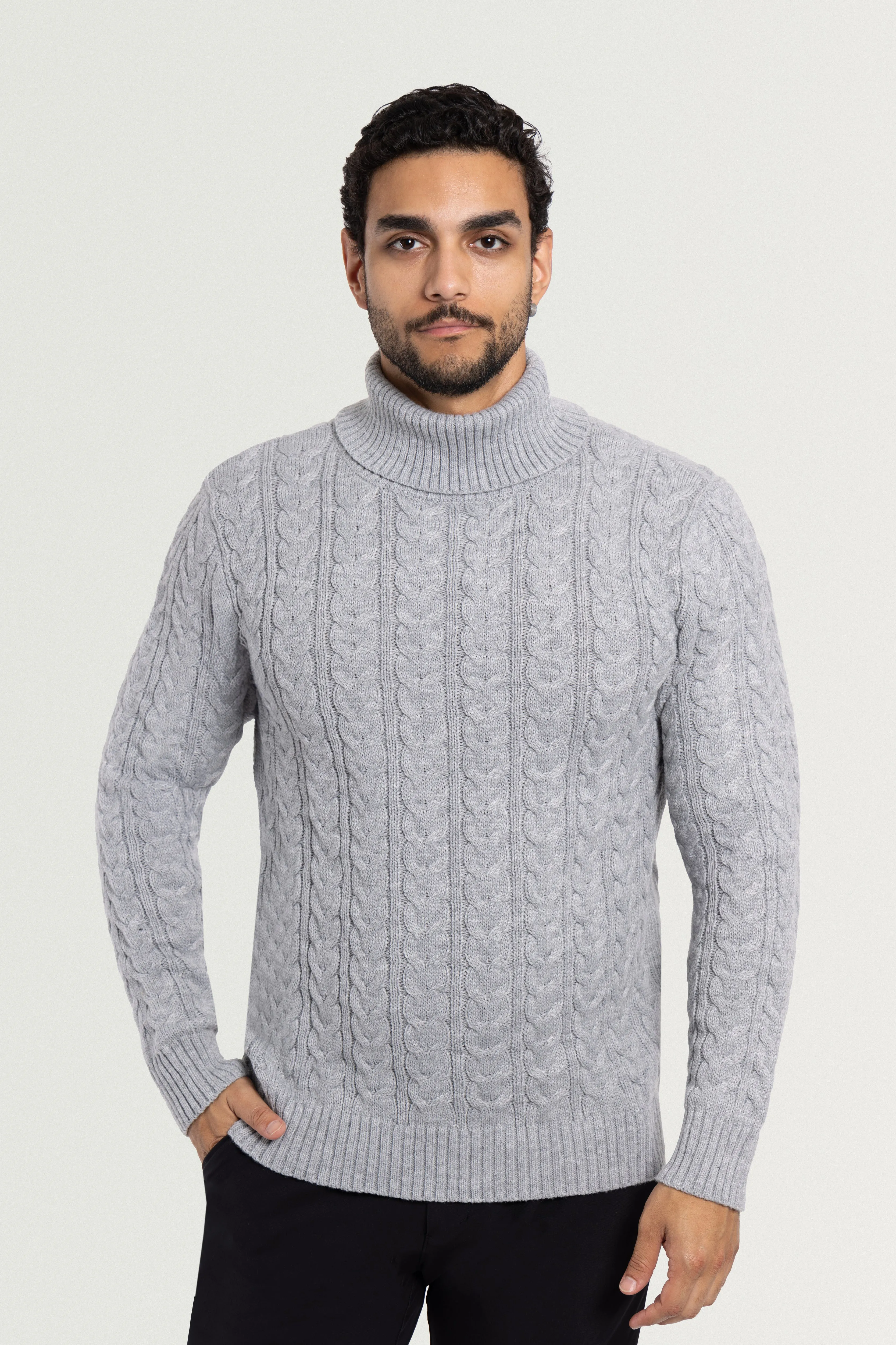 X RAY Men's Soft Slim Fit Turtleneck Pullover Sweaters