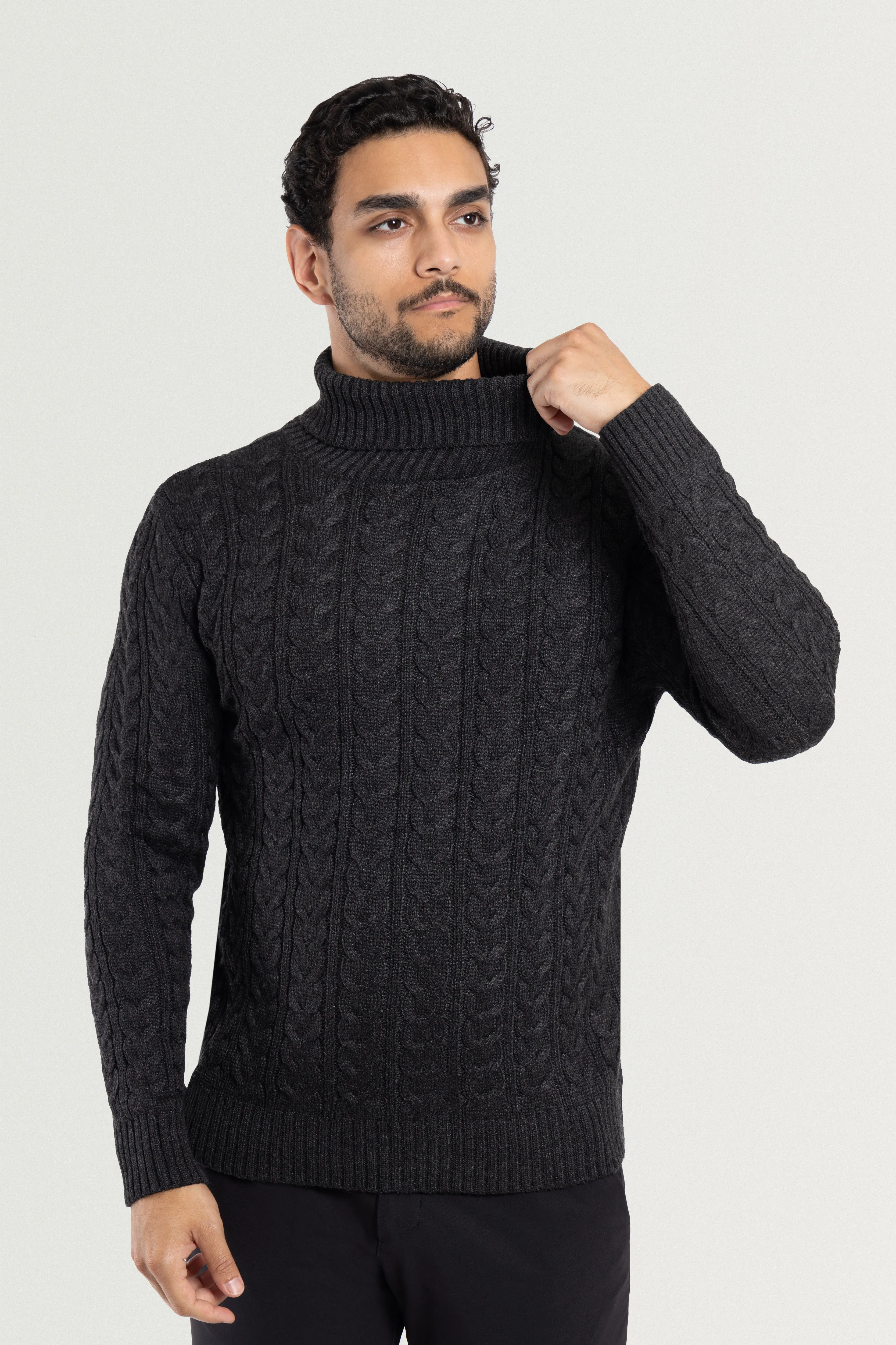 X RAY Men's Soft Slim Fit Turtleneck Pullover Sweaters
