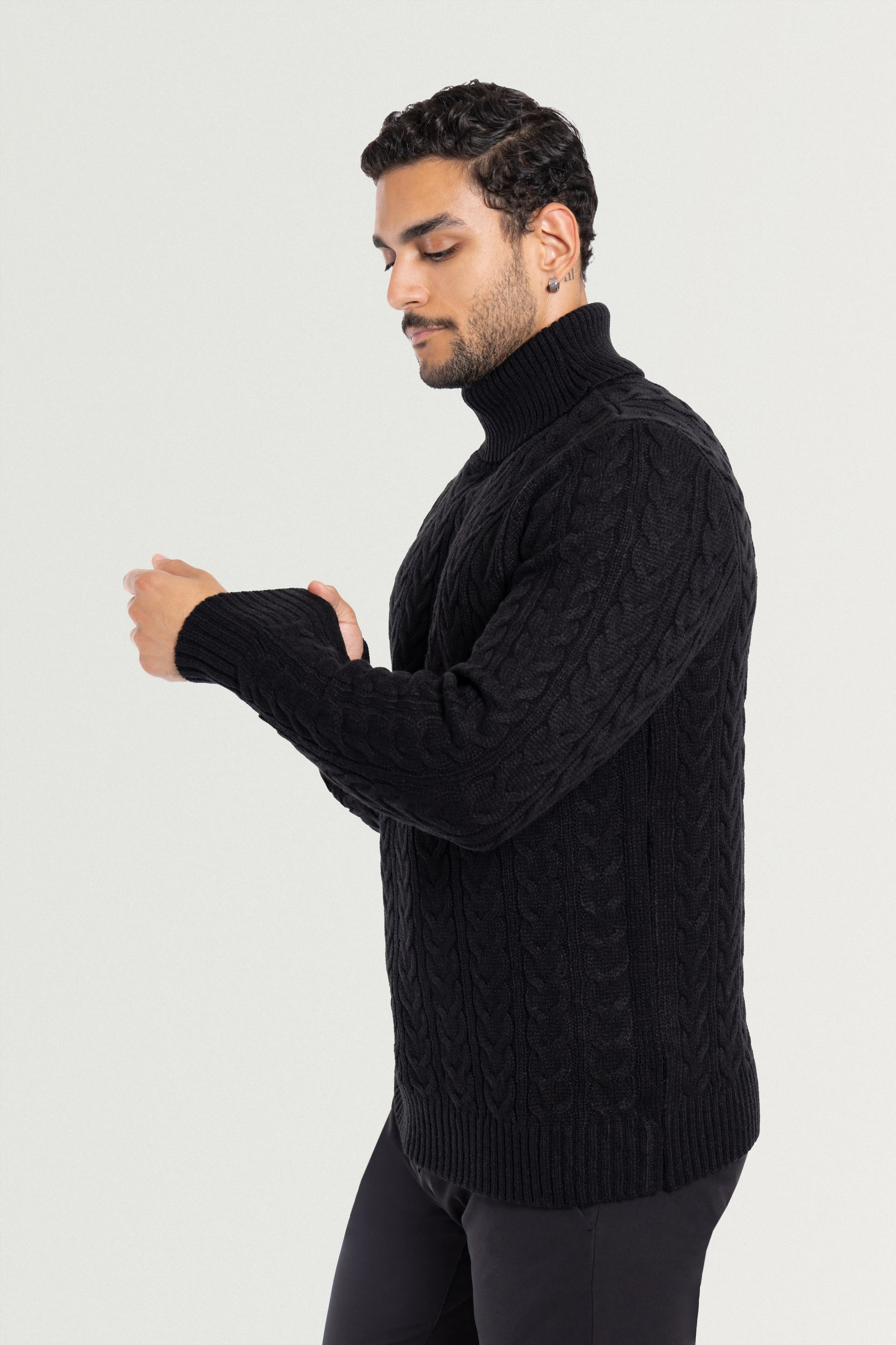 X RAY Men's Soft Slim Fit Turtleneck Pullover Sweaters