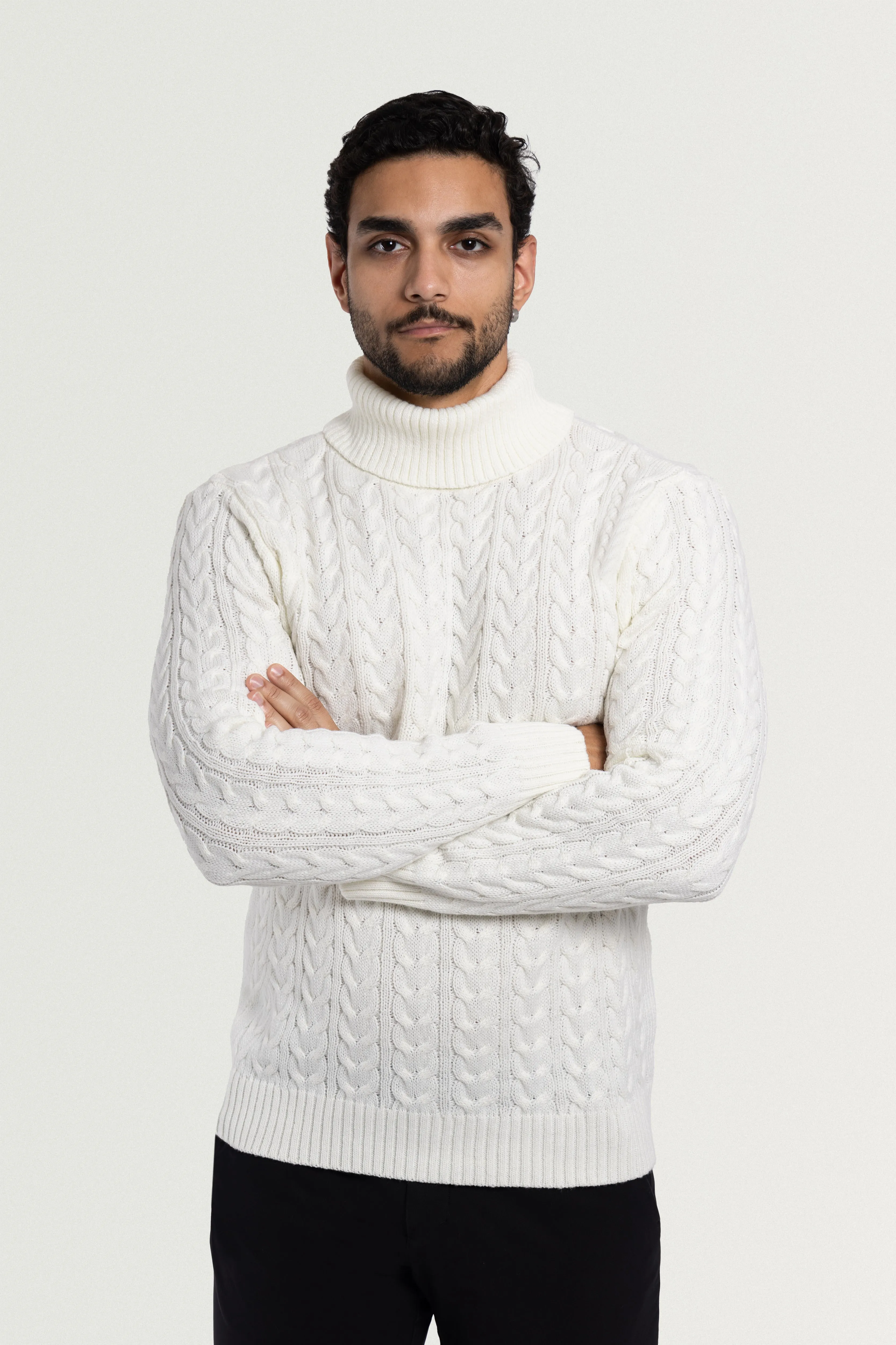 X RAY Men's Soft Slim Fit Turtleneck Pullover Sweaters