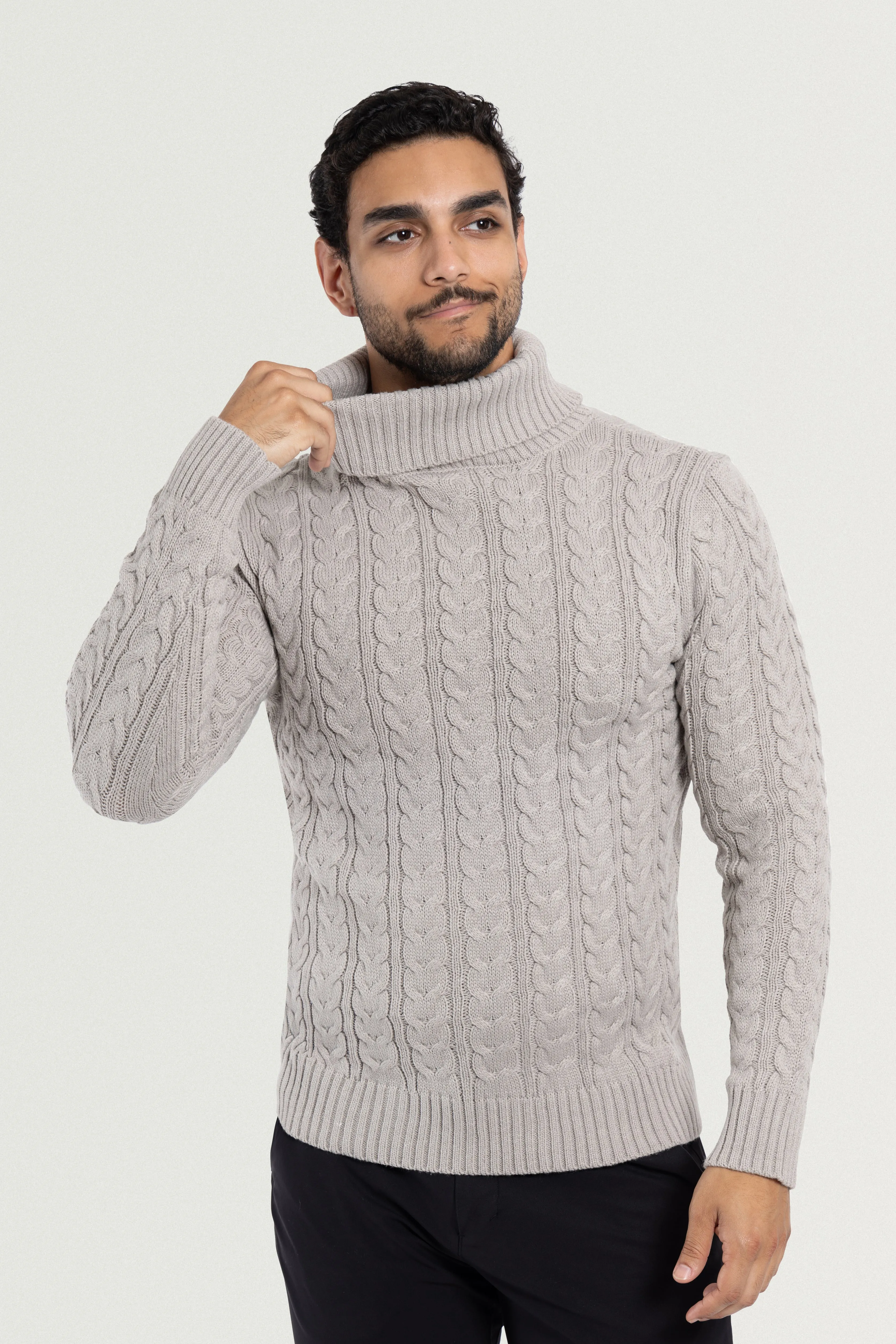 X RAY Men's Soft Slim Fit Turtleneck Pullover Sweaters