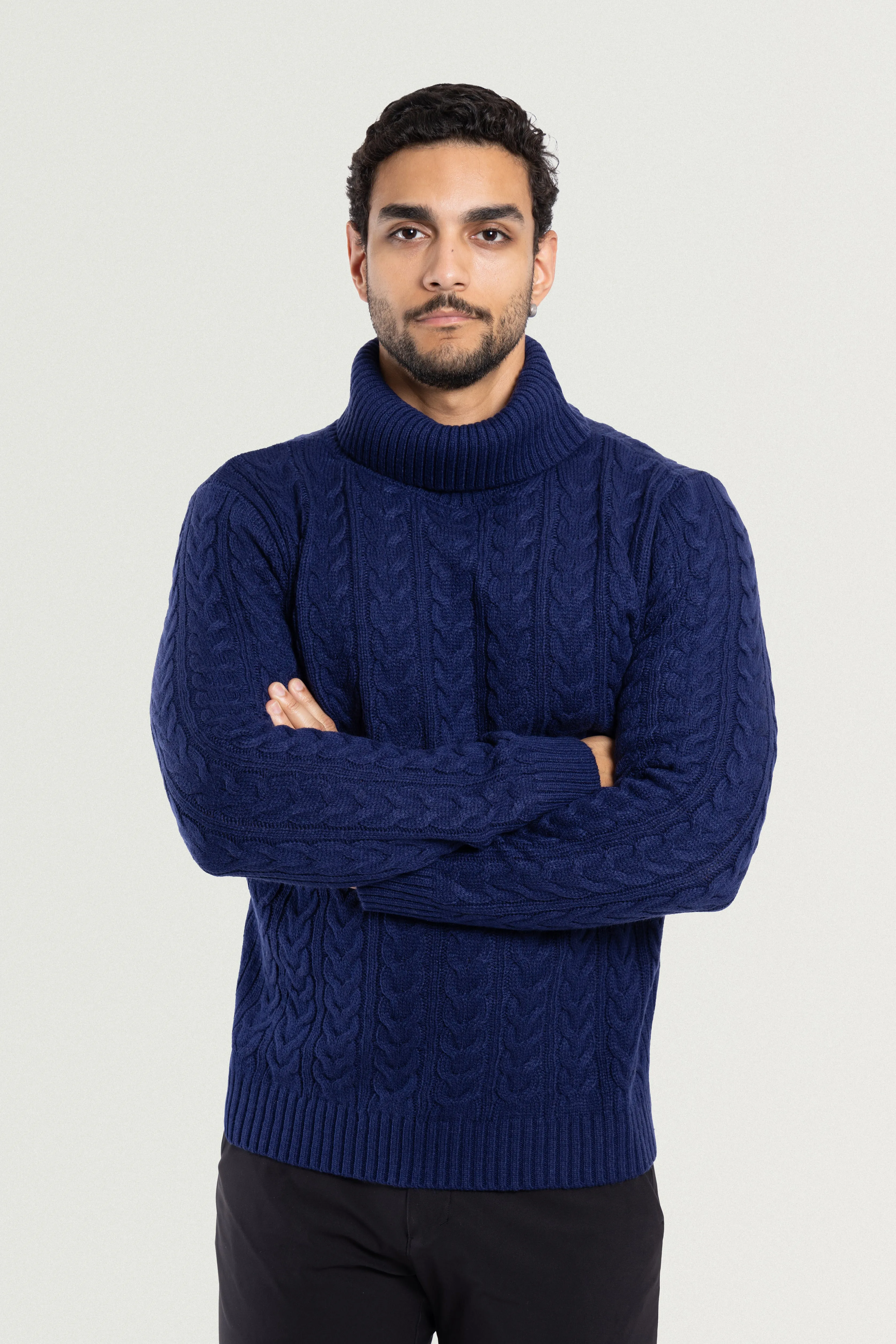 X RAY Men's Soft Slim Fit Turtleneck Pullover Sweaters