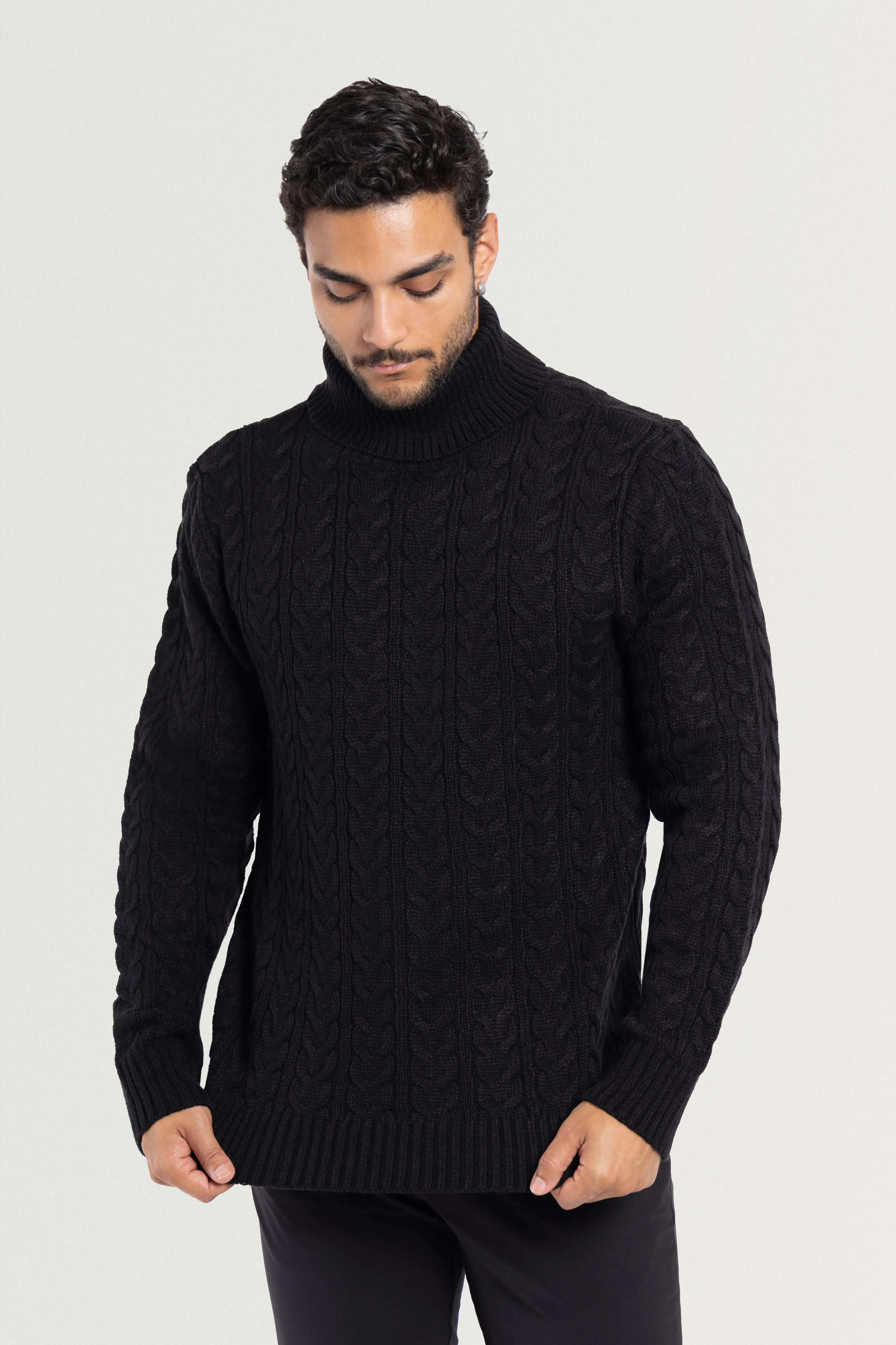 X RAY Men's Soft Slim Fit Turtleneck Pullover Sweaters