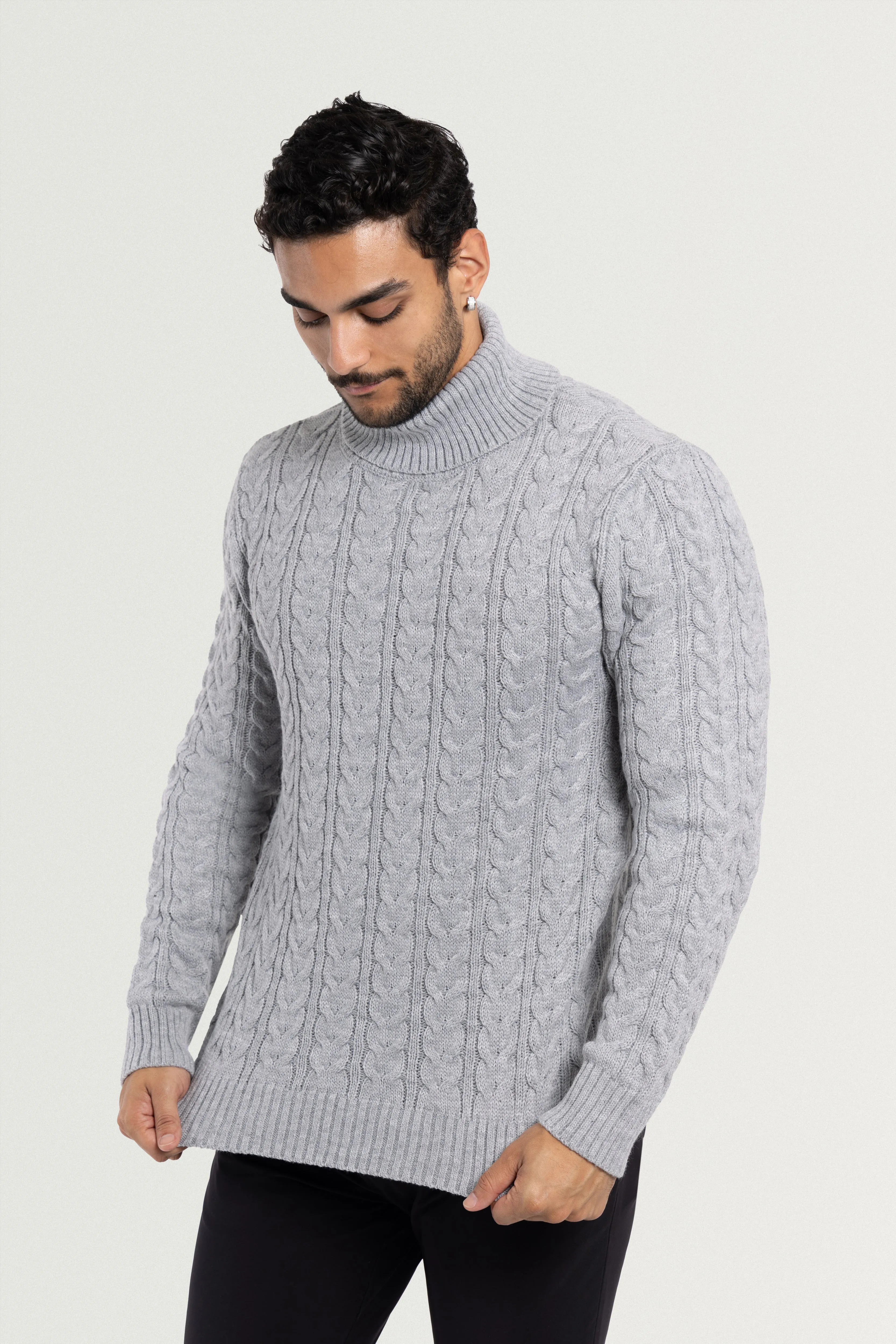 X RAY Men's Soft Slim Fit Turtleneck Pullover Sweaters